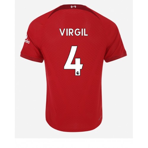 Fotbalové Dres Liverpool Virgil van Dijk #4 Domácí 2022-23 Krátký Rukáv